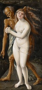 Joven mujer y la muerte, 1517